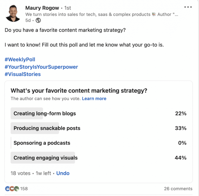 Using Social Media Polls for Engagement