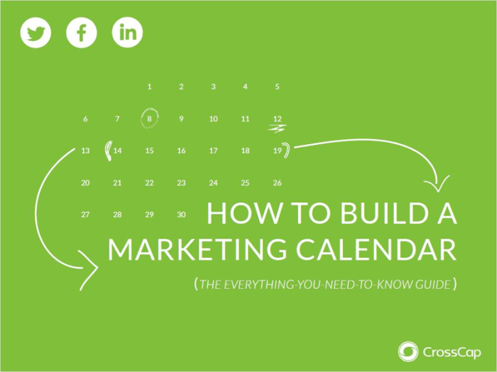 Building a Marketing Calendar