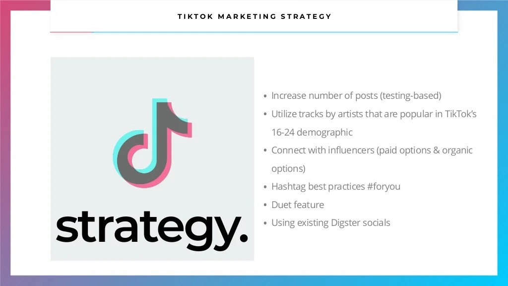 Building a Strategy for TikTok